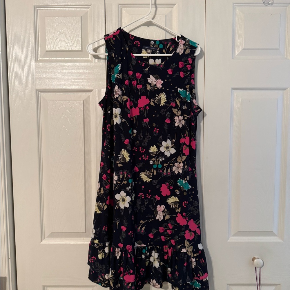 Tommy Hilfiger Floral  Dress - Navy and Pink